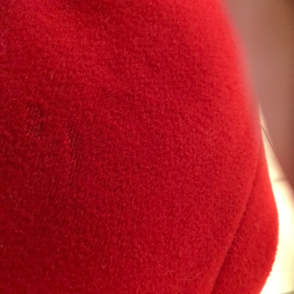 LL Bean red wool cashmere blend pea coat - Picture 12 of 16